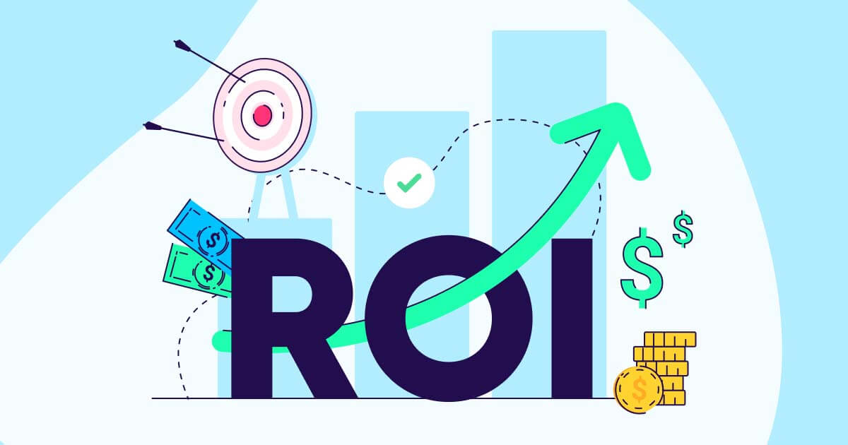 Marketing ROI dashboard showing analytics, charts, and performance metrics for digital marketing optimization